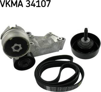 SKF VKMA 34107 - V-Ribbed Belt Set autospares.lv