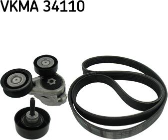 SKF VKMA 34110 - V-Ribbed Belt Set autospares.lv