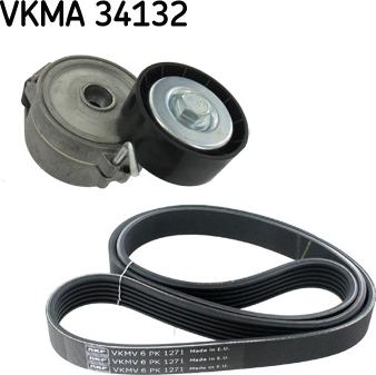 SKF VKMA 34132 - V-Ribbed Belt Set autospares.lv