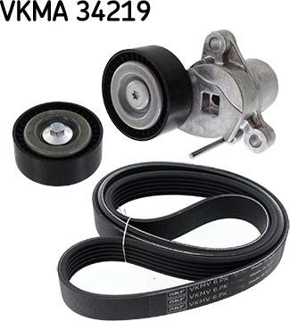 SKF VKMA 34219 - V-Ribbed Belt Set autospares.lv