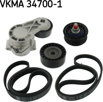 SKF VKMA 34700-1 - V-Ribbed Belt Set autospares.lv