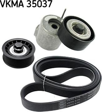 SKF VKMA 35037 - V-Ribbed Belt Set autospares.lv