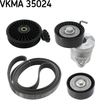 SKF VKMA 35024 - V-Ribbed Belt Set autospares.lv