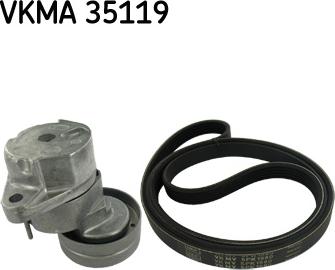 SKF VKMA 35119 - V-Ribbed Belt Set autospares.lv