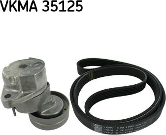 SKF VKMA 35125 - V-Ribbed Belt Set autospares.lv