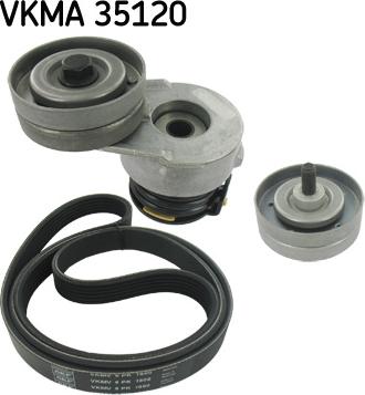 SKF VKMA 35120 - V-Ribbed Belt Set autospares.lv