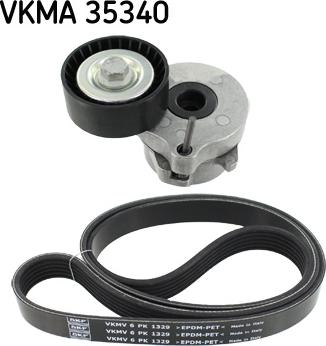 SKF VKMA 35340 - V-Ribbed Belt Set autospares.lv