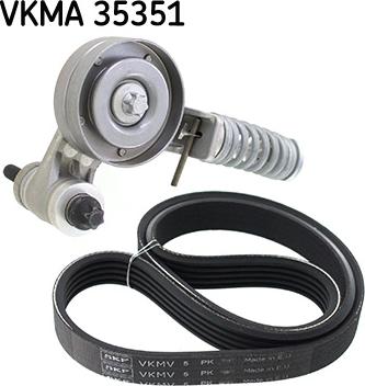 SKF VKMA 35351 - V-Ribbed Belt Set autospares.lv