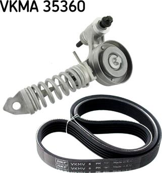 SKF VKMA 35360 - V-Ribbed Belt Set autospares.lv