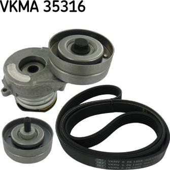 SKF VKMA 35316 - V-Ribbed Belt Set autospares.lv