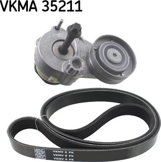 SKF VKMA 35211 - V-Ribbed Belt Set autospares.lv