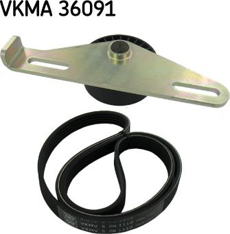 SKF VKMA 36091 - V-Ribbed Belt Set autospares.lv