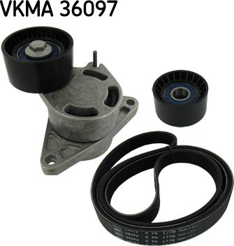 SKF VKMA 36097 - V-Ribbed Belt Set autospares.lv