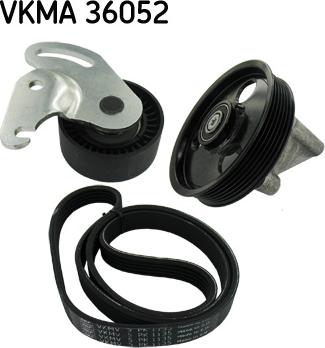 SKF VKMA 36052 - V-Ribbed Belt Set autospares.lv