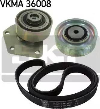 SKF VKMA 36008 - V-Ribbed Belt Set autospares.lv