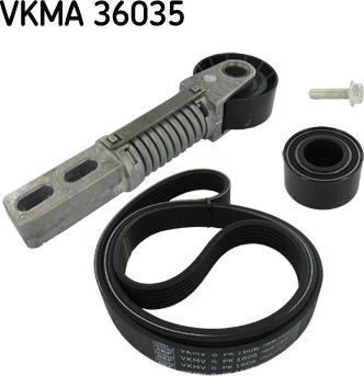 SKF VKMA 36035 - V-Ribbed Belt Set autospares.lv