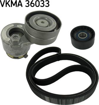 SKF VKMA 36033 - V-Ribbed Belt Set autospares.lv
