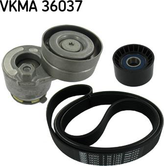 SKF VKMA 36037 - V-Ribbed Belt Set autospares.lv