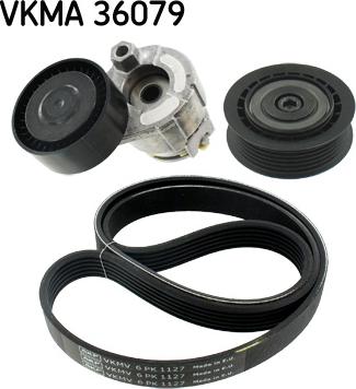 SKF VKMA 36079 - V-Ribbed Belt Set autospares.lv