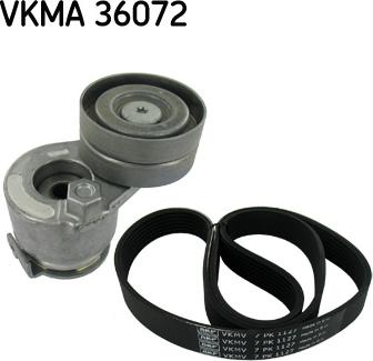 SKF VKMA 36072 - V-Ribbed Belt Set autospares.lv