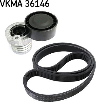 SKF VKMA 36146 - V-Ribbed Belt Set autospares.lv