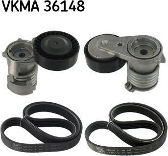 SKF VKMA 36148 - V-Ribbed Belt Set autospares.lv