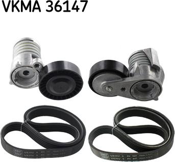 SKF VKMA 36147 - V-Ribbed Belt Set autospares.lv