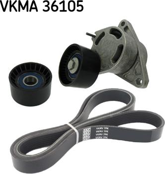 SKF VKMA 36105 - V-Ribbed Belt Set autospares.lv