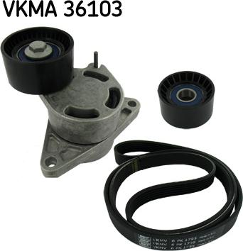 SKF VKMA 36103 - V-Ribbed Belt Set autospares.lv