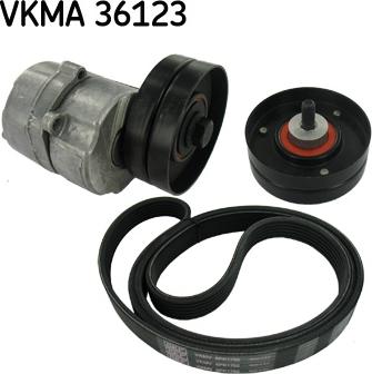 SKF VKMA 36123 - V-Ribbed Belt Set autospares.lv