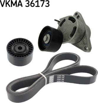 SKF VKMA 36173 - V-Ribbed Belt Set autospares.lv