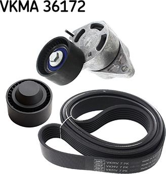 SKF VKMA 36172 - V-Ribbed Belt Set autospares.lv