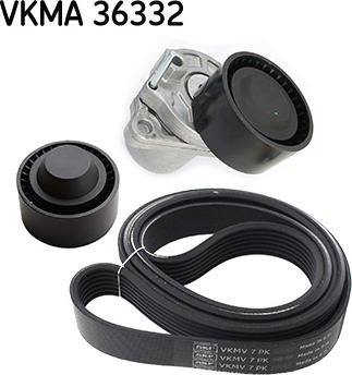 SKF VKMA 36332 - V-Ribbed Belt Set autospares.lv