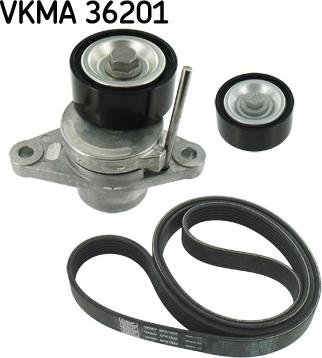 SKF VKMA 36201 - V-Ribbed Belt Set autospares.lv