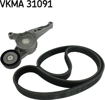 SKF VKMA 31091 - V-Ribbed Belt Set autospares.lv