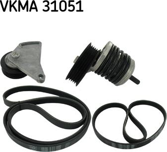 SKF VKMA 31051 - V-Ribbed Belt Set autospares.lv