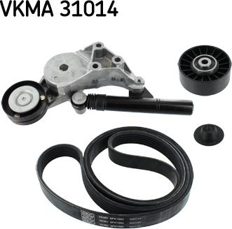 SKF VKMA 31014 - V-Ribbed Belt Set autospares.lv