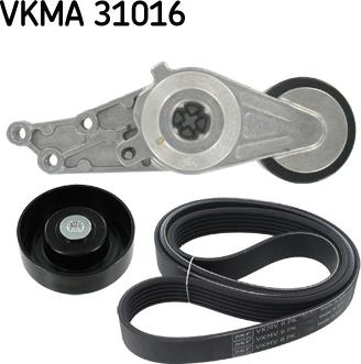 SKF VKMA 31016 - V-Ribbed Belt Set autospares.lv