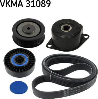 SKF VKMA 31089 - V-Ribbed Belt Set autospares.lv