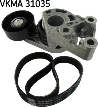 SKF VKMA 31035 - V-Ribbed Belt Set autospares.lv