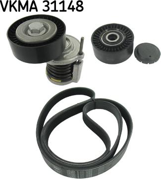 SKF VKMA 31148 - V-Ribbed Belt Set autospares.lv