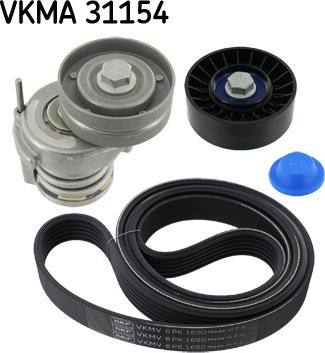 SKF VKMA 31154 - V-Ribbed Belt Set autospares.lv