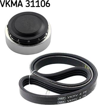 SKF VKMA 31106 - V-Ribbed Belt Set autospares.lv