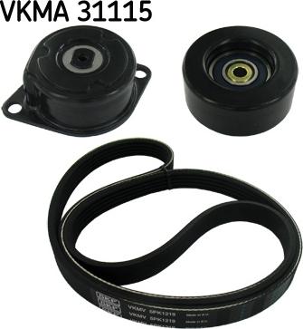 SKF VKMA 31115 - V-Ribbed Belt Set autospares.lv