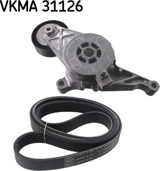 SKF VKMA 31126 - V-Ribbed Belt Set autospares.lv