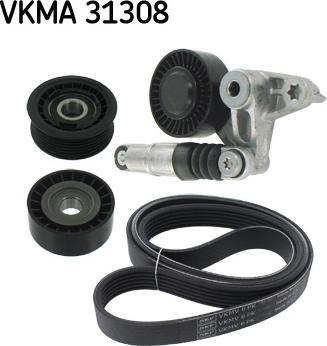 SKF VKMA 31308 - V-Ribbed Belt Set autospares.lv