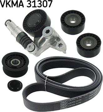 SKF VKMA 31307 - V-Ribbed Belt Set autospares.lv