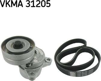 SKF VKMA 31205 - V-Ribbed Belt Set autospares.lv