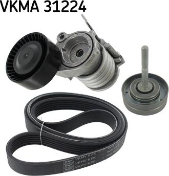 SKF VKMA 31224 - V-Ribbed Belt Set autospares.lv