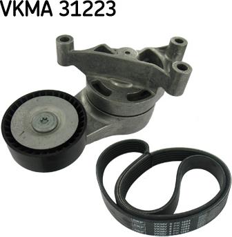 SKF VKMA 31223 - V-Ribbed Belt Set autospares.lv